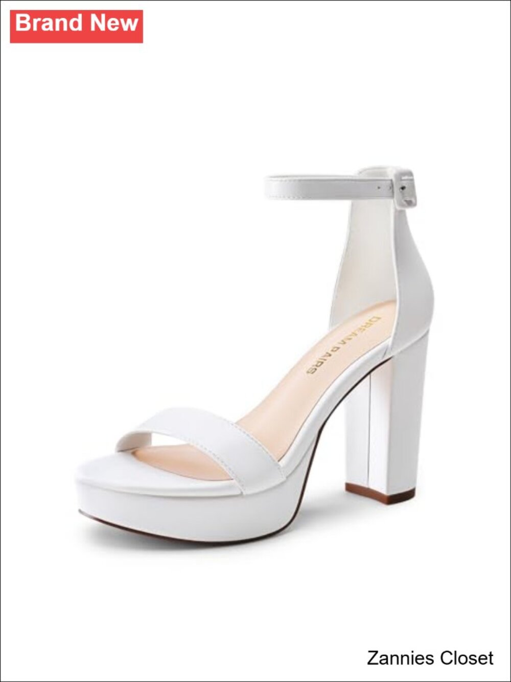 ✨ DREAM PAIRS Women's Platform Chunky Heel Ankle Strap Sandals